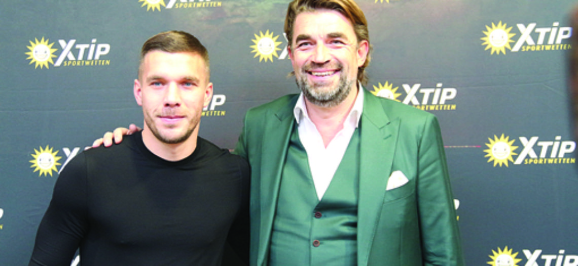 Il campione di Calcio Lukas Podolski ambasciatore delle scommesse