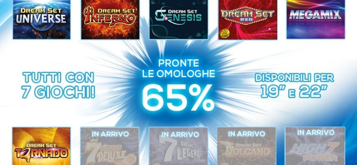 Arrivati i primi 6 multigioco al 65%